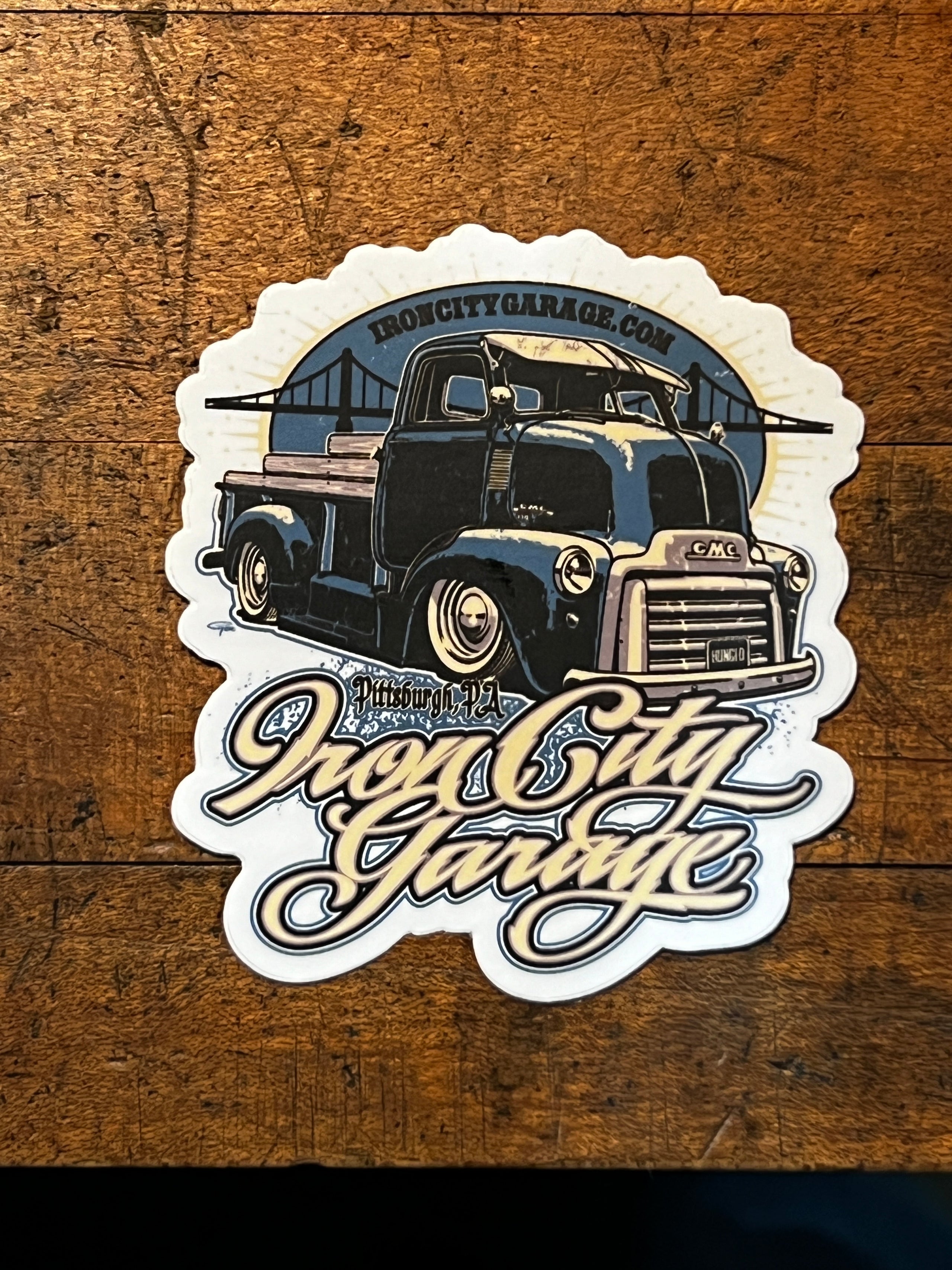 Iron City Garage COE Sticker 3" Iron City Garage